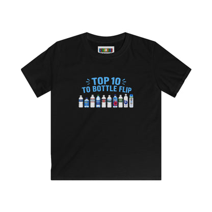 Top 10 to Bottle Flip Kids Softstyle Tee