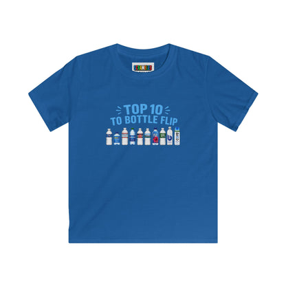 Top 10 to Bottle Flip Kids Softstyle Tee