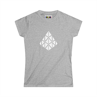 Pyraminx Doodle -Rubik's Cube Art  Women's Softstyle T-Shirt