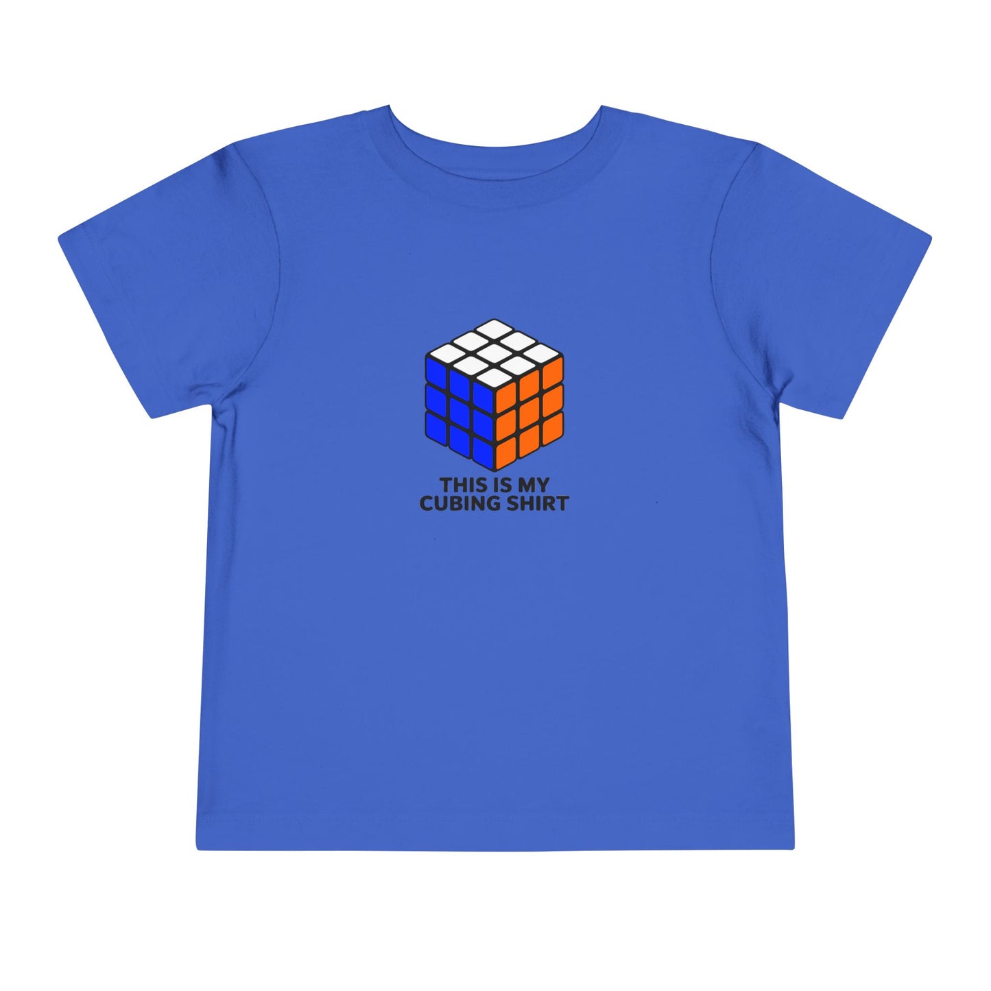 This Is My Cubing Shirt  - Rubik's Cube Art Toddler Short Sleeve T-Shirt