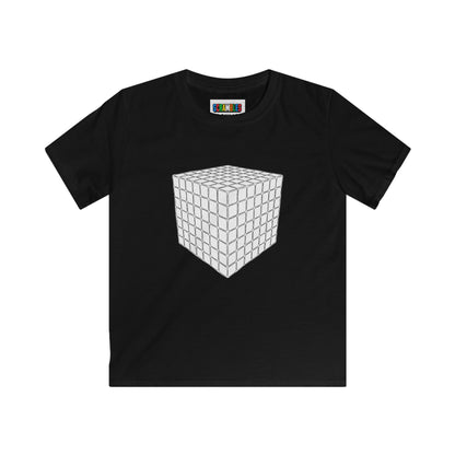 7x7 Doodle  - Rubik's Cube Art Kids Softstyle Tee