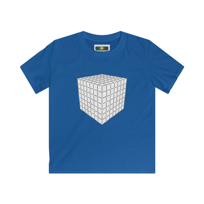 7x7 Doodle  - Rubik's Cube Art Kids Softstyle Tee