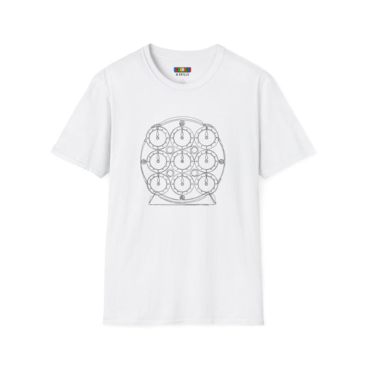 Clock Doodle Unisex Graphic Softstyle T-Shirt
