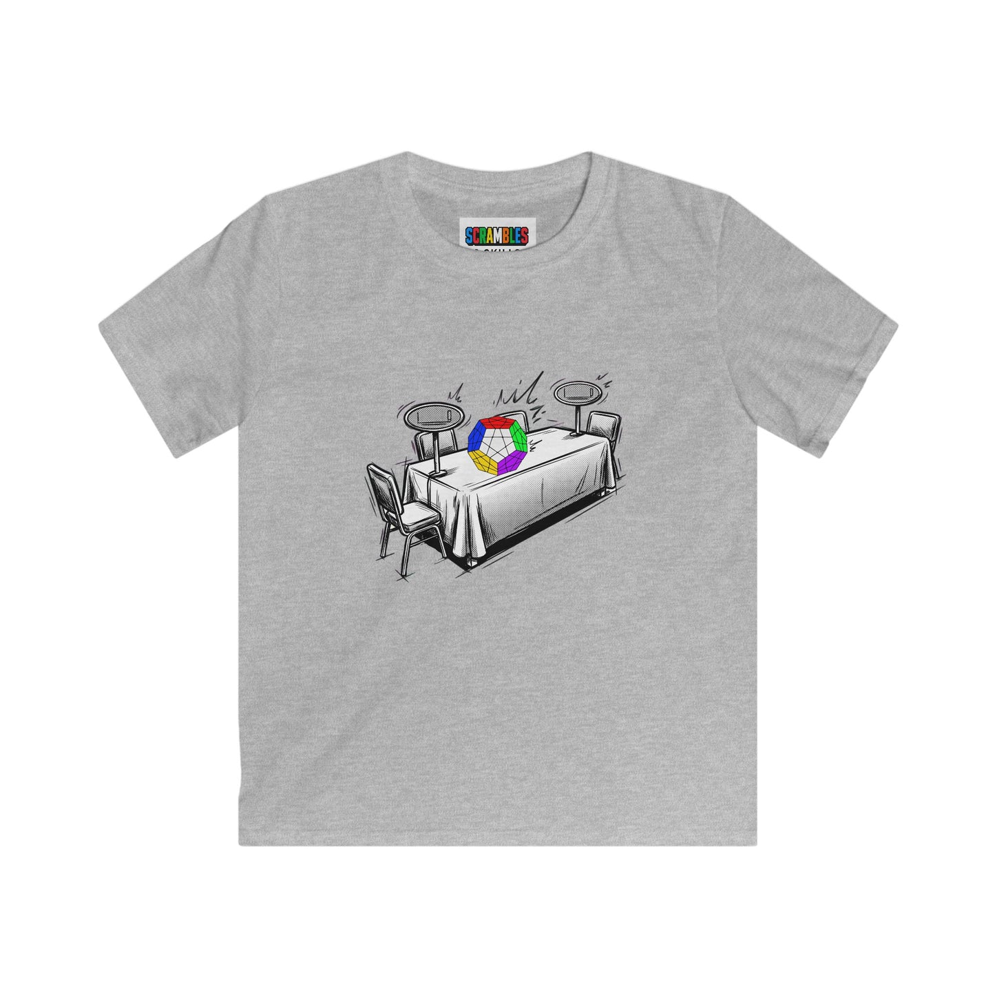 Megaminx Comp Day - Rubik's Cube Art Kids Softstyle Tee