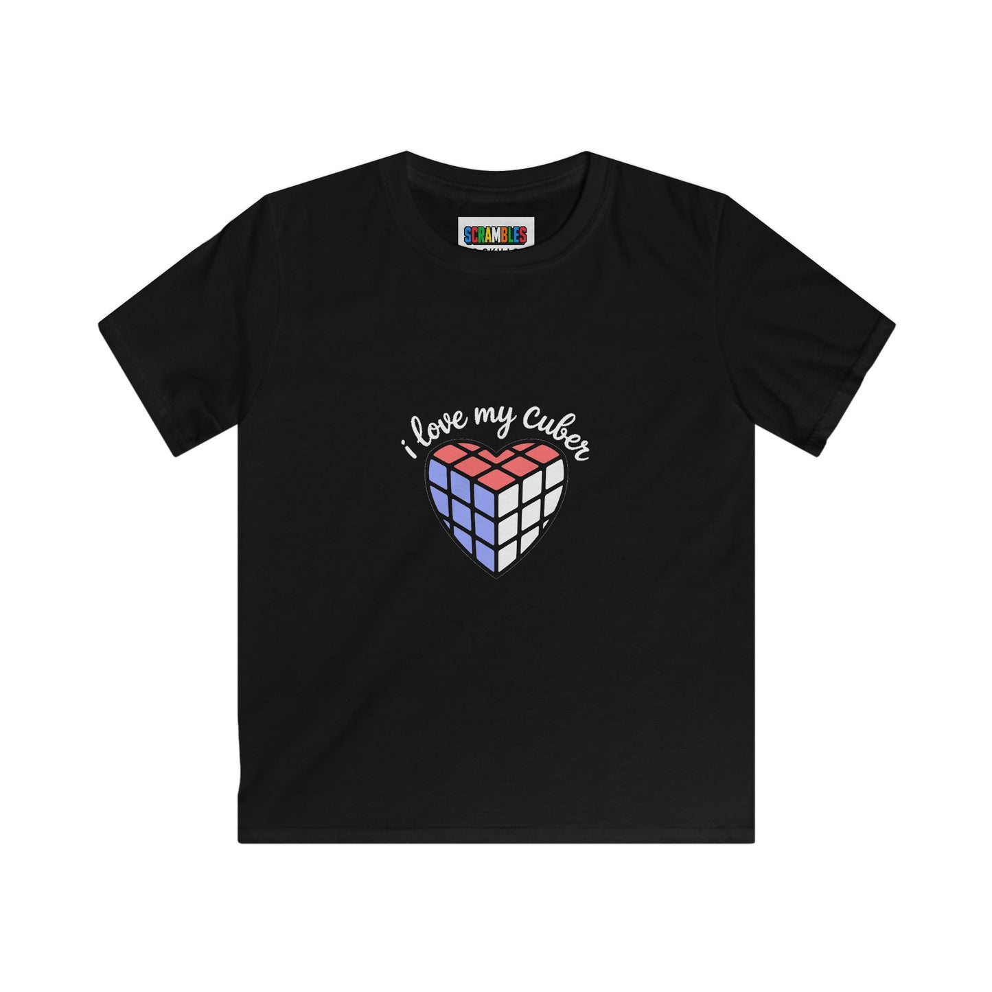I Love My Cuber  - Rubik's Cube Art Kids Softstyle Tee