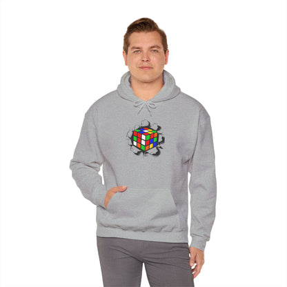 Crashing Out - Rubiks Cube Unisex Heavy Blend™ Hooded Sweatshirt