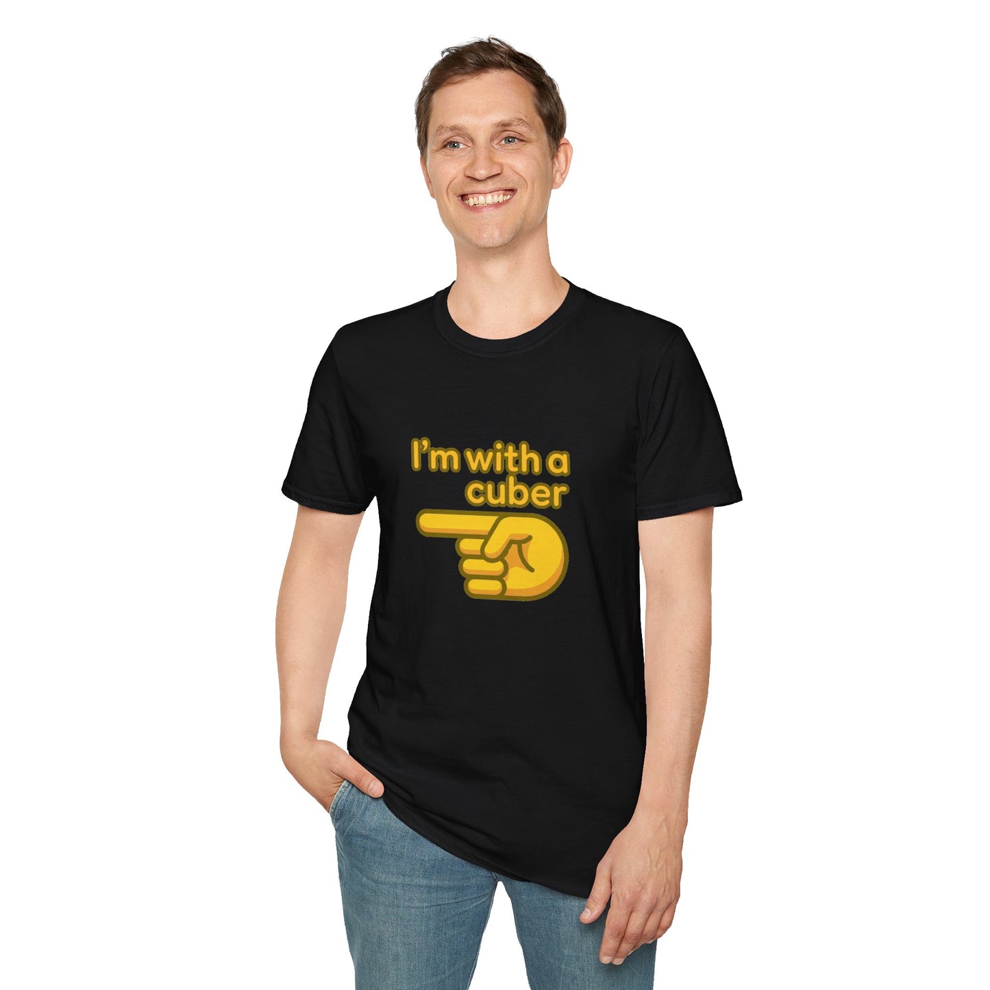I'm With A Cuber Unisex Graphic Softstyle T-Shirt