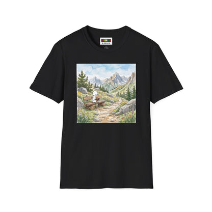 Mountain Watercolor Unisex Graphic Softstyle T-Shirt
