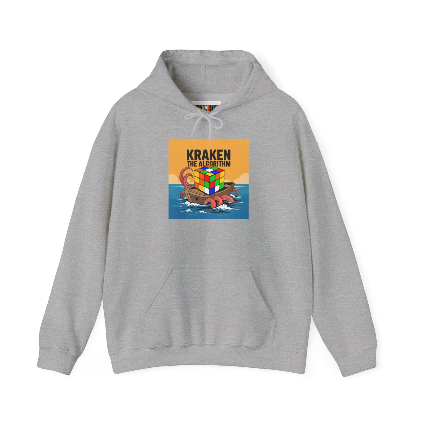 Kraken The Algorithim - Rubiks Cube Unisex Heavy Blend™ Hooded Sweatshirt