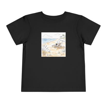 Beach Watercolor - Rubik's Cube Art  Toddler Short Sleeve T-Shirt