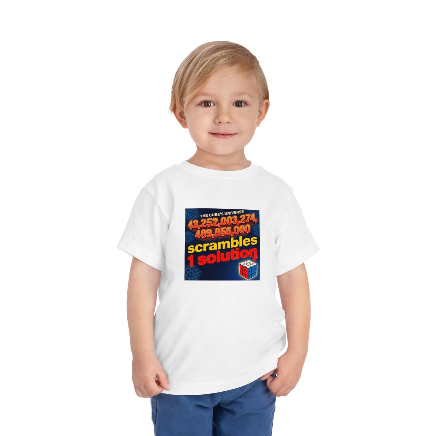 One Solution - Rubik's Cube Art  Toddler Short Sleeve T-Shirt