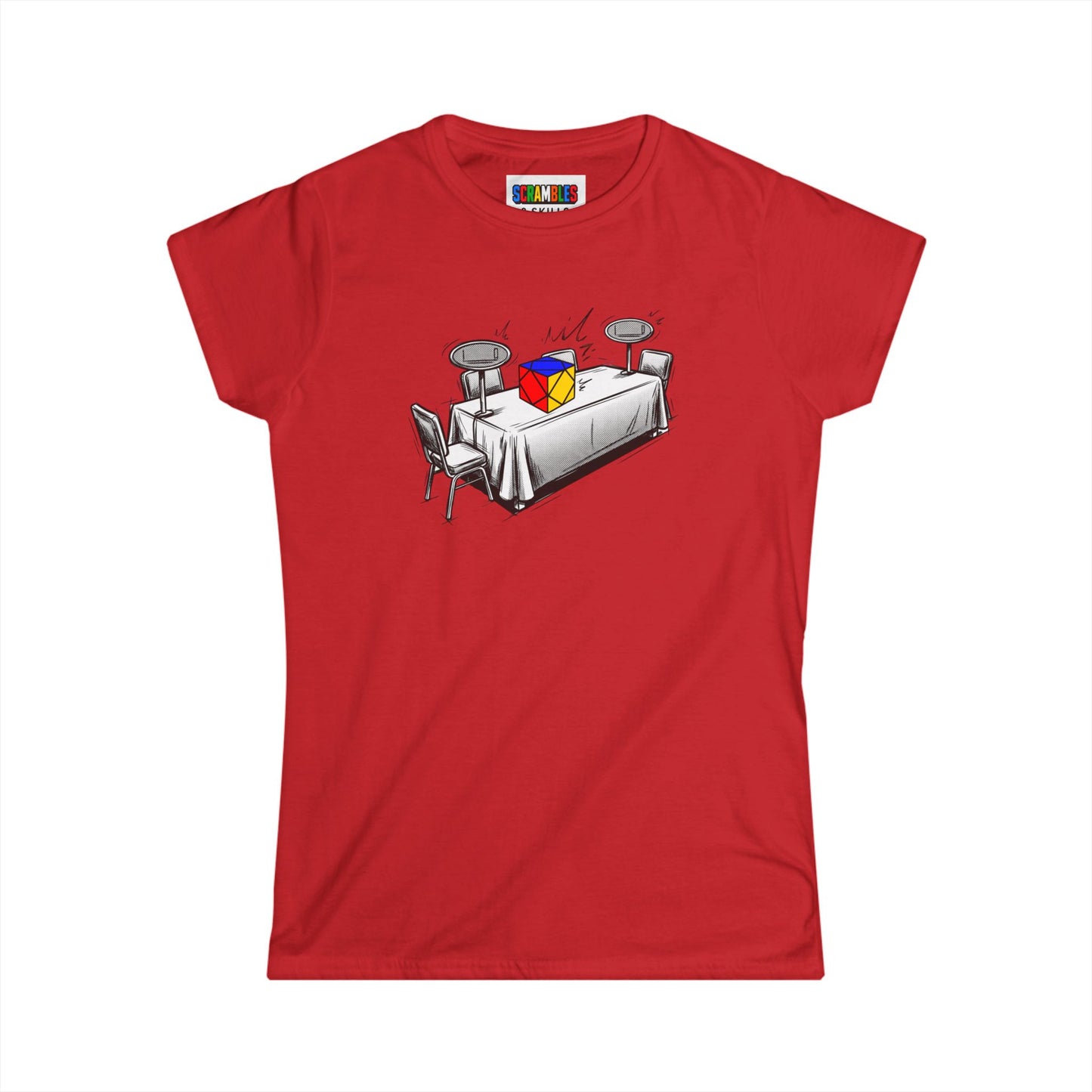 Skewb Comp Day - Rubik's Cube Art  Women's Softstyle T-Shirt