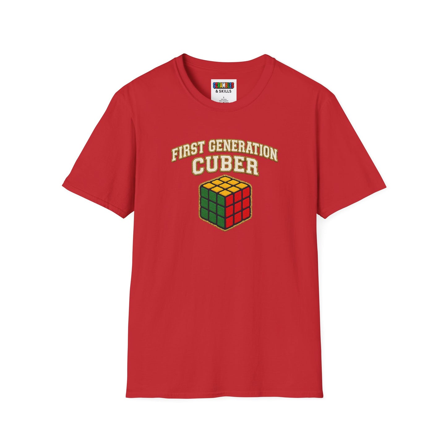 ⚡ Express - First Generation Cuber Rubiks Cube Art Unisex Graphic Softstyle T-Shirt