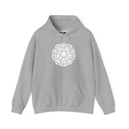 Megaminx Doodle - Rubik's Cube Art Unisex Heavy Blend™ Hooded Sweatshirt