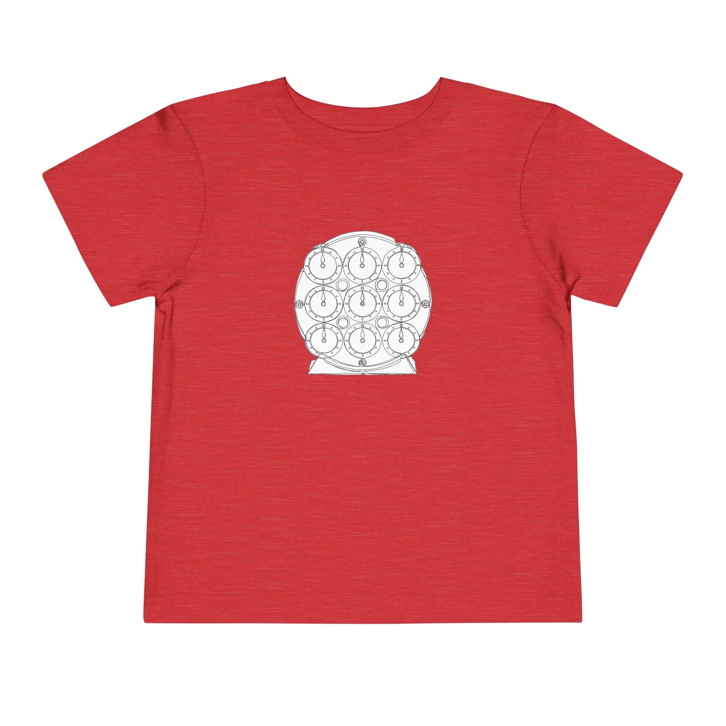 Clock Doodle  - Rubik's Cube Art Toddler Short Sleeve T-Shirt
