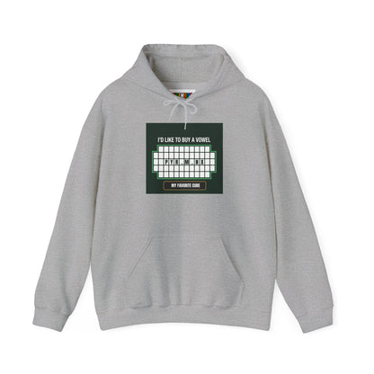 Pyraminx Vowel  - Rubik's Cube Art Unisex Heavy Blend™ Hooded Sweatshirt