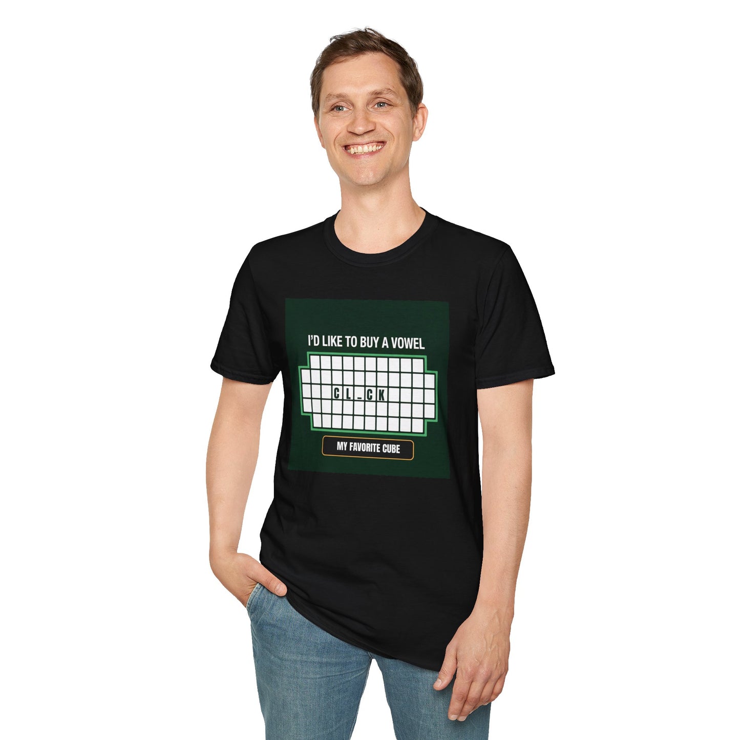 Clock - Vowel Unisex Graphic Softstyle T-Shirt