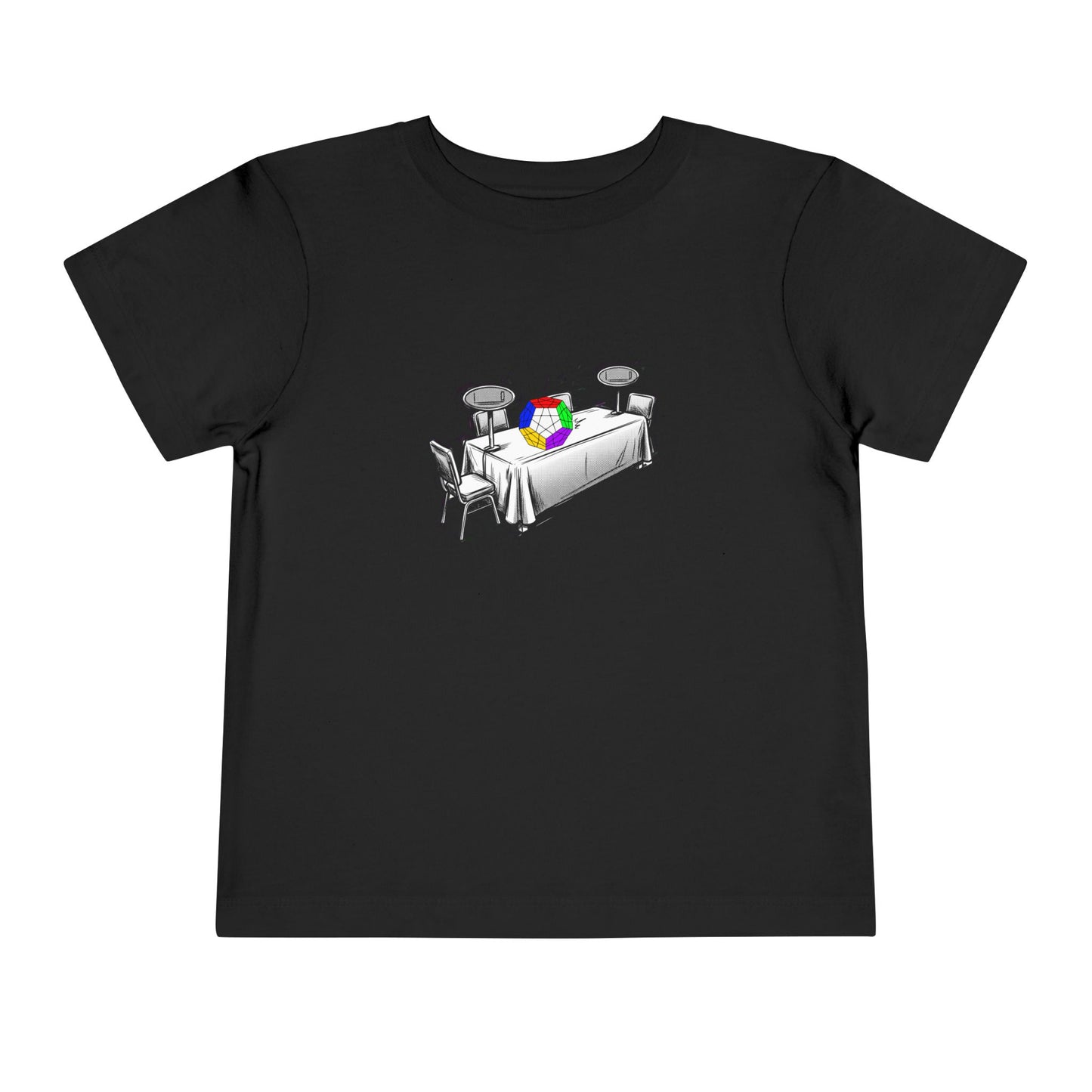 Megaminx Comp Day - Rubik's Cube Art Toddler Short Sleeve T-Shirt