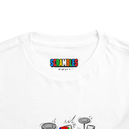 Megaminx Comp Day - Rubik's Cube Art Toddler Short Sleeve T-Shirt