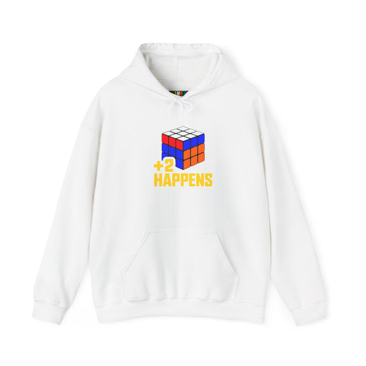 +2 Happens Unisex Heavy Blend™ Hooded Sweatshirt