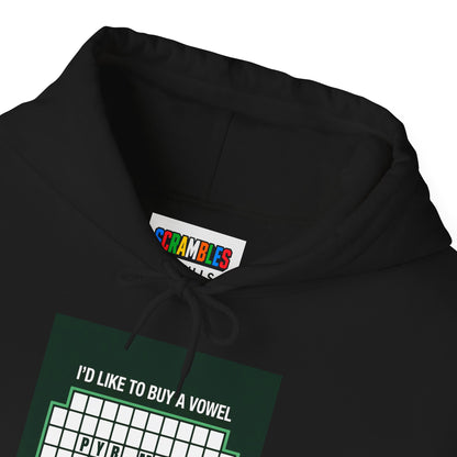 Pyraminx Vowel  - Rubik's Cube Art Unisex Heavy Blend™ Hooded Sweatshirt