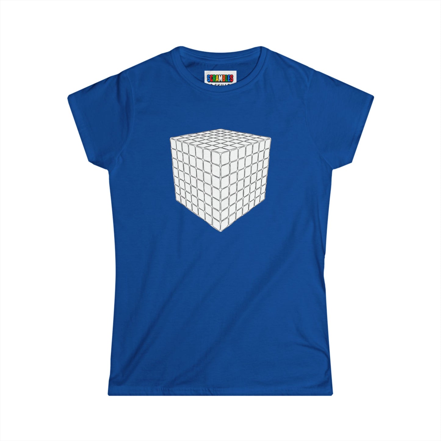 7x7 Doodle - Rubik's Cube Art Women's Softstyle T-Shirt