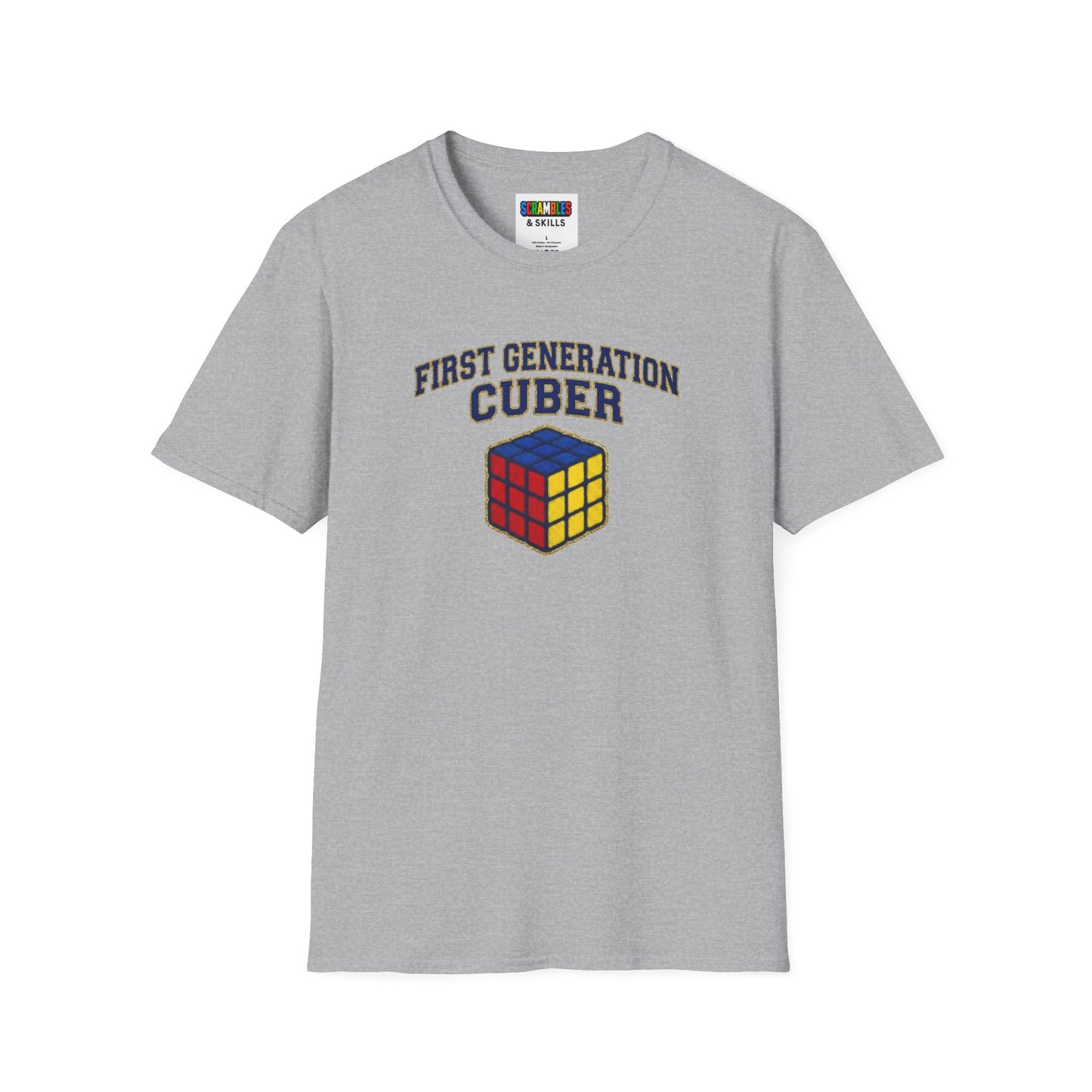 ⚡ Express - First Generation Cuber Rubiks Cube Art Unisex Graphic Softstyle T-Shirt
