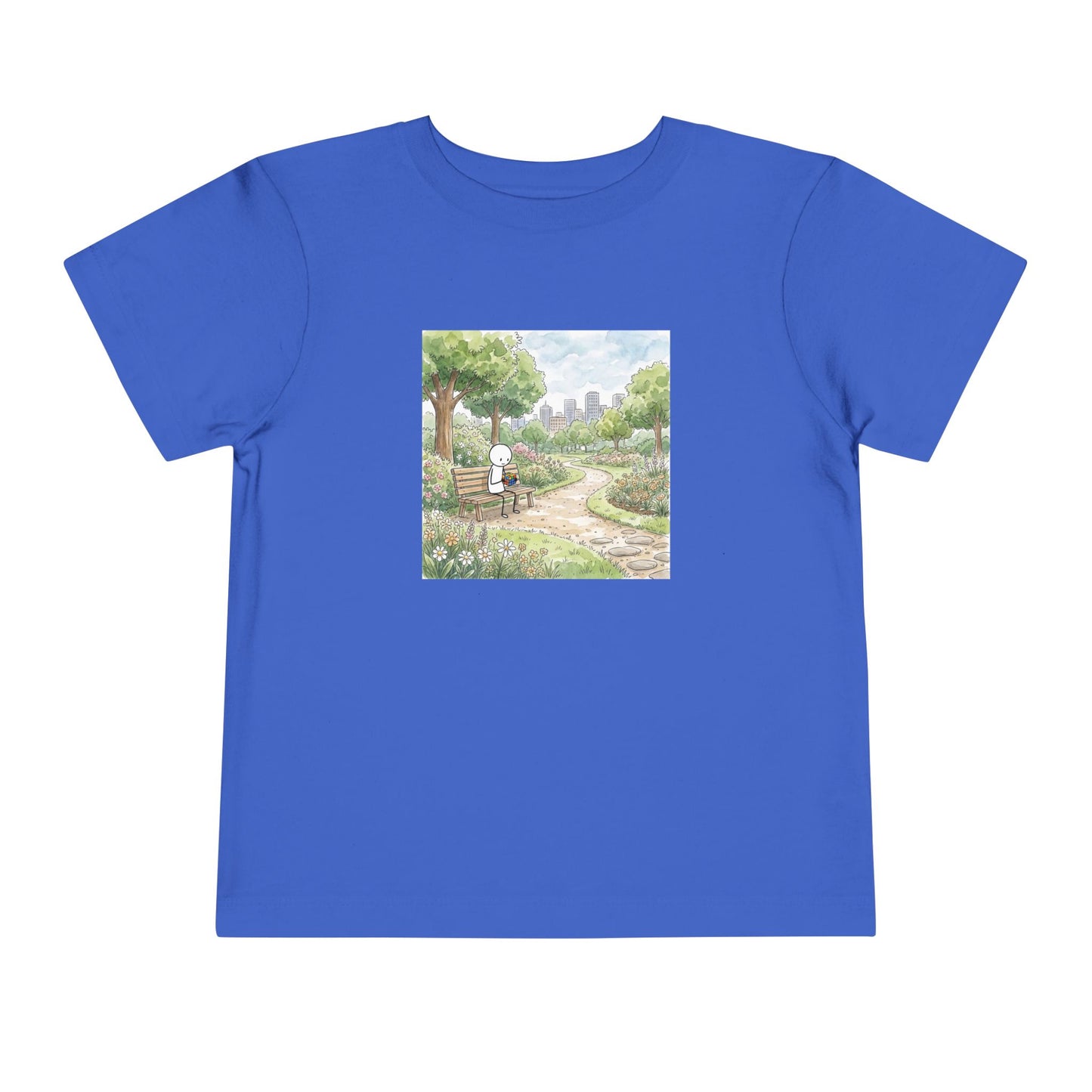 City Park - Rubik's Cube Art  Watercolor Toddler Short Sleeve T-Shirt