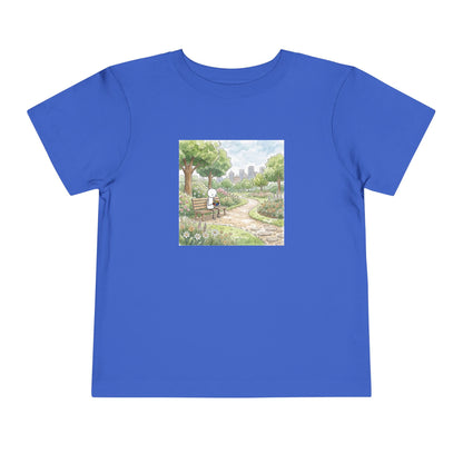 City Park - Rubik's Cube Art  Watercolor Toddler Short Sleeve T-Shirt