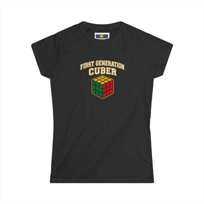 ⚡ Express - First Generation Cuber Rubiks Cube Art Women's Softstyle T-Shirt