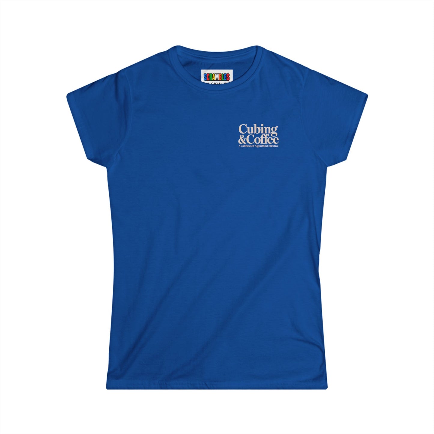 Cubing & Coffee (Subtle)  Rubik's Cube Art Women's Softstyle T-Shirt