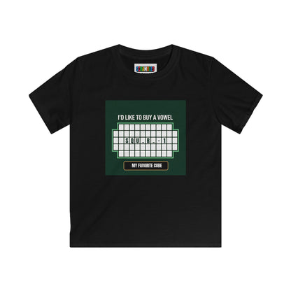 Square-1 - Vowel - Rubik's Cube Art  Kids Softstyle Tee
