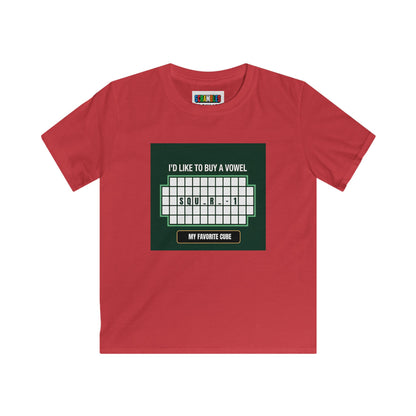 Square-1 - Vowel - Rubik's Cube Art  Kids Softstyle Tee