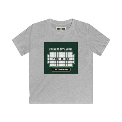Pyraminx Vowel  - Rubik's Cube Art Kids Softstyle Tee