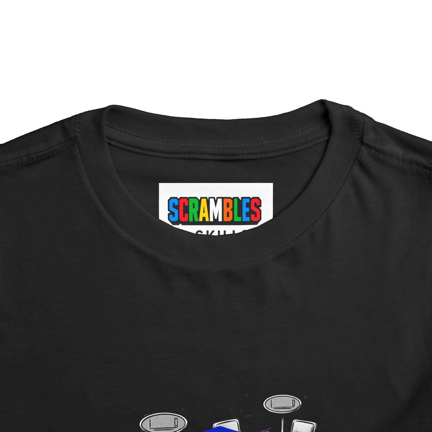 5x5 Blind Comp Day - Rubik's Cube Art  Toddler Short Sleeve T-Shirt