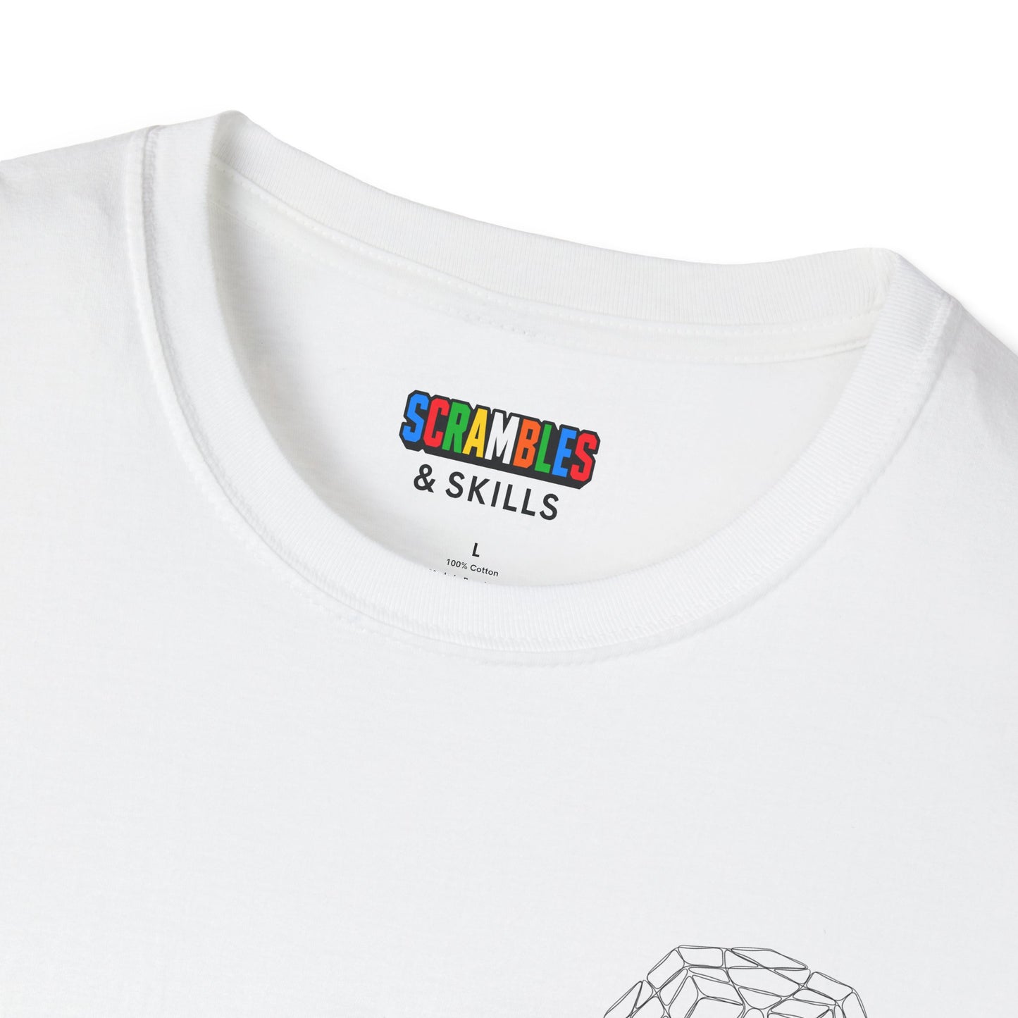 Megaminx Doodle (Subtle) Unisex Graphic Softstyle T-Shirt