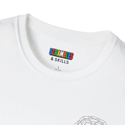 Megaminx Doodle (Subtle) Unisex Graphic Softstyle T-Shirt