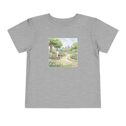 City Park - Rubik's Cube Art  Watercolor Toddler Short Sleeve T-Shirt