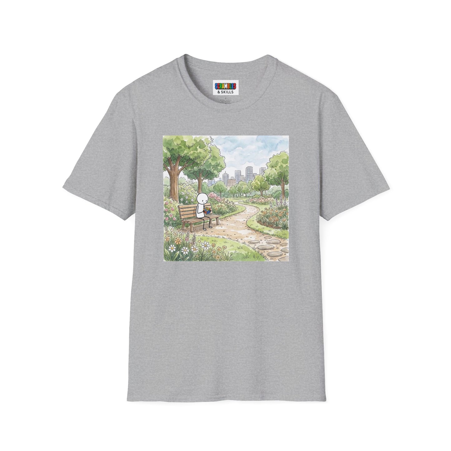 City Park Watercolor Unisex Graphic Softstyle T-Shirt