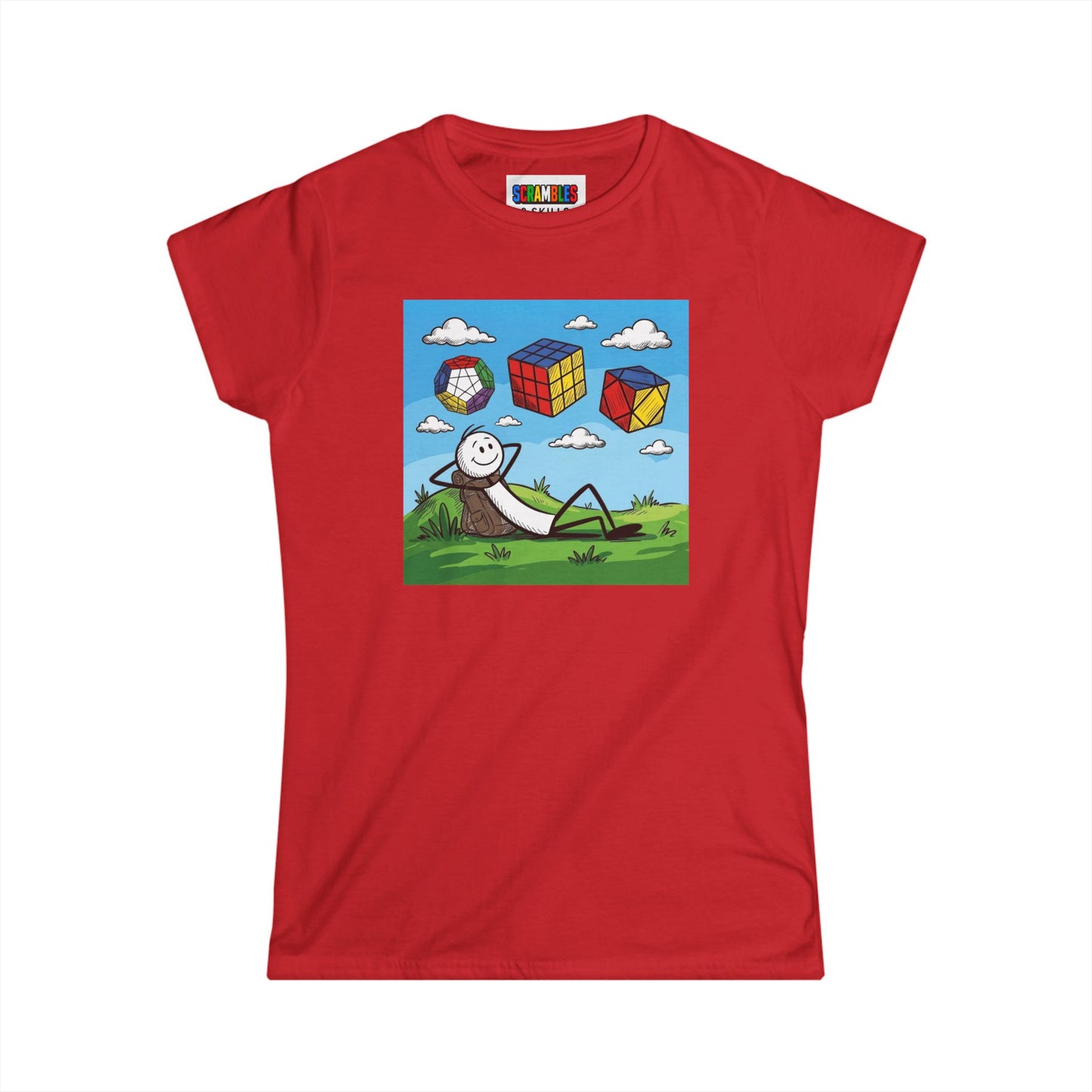 Daydream Solves  - Rubik's Cube Art Women's Softstyle T-Shirt