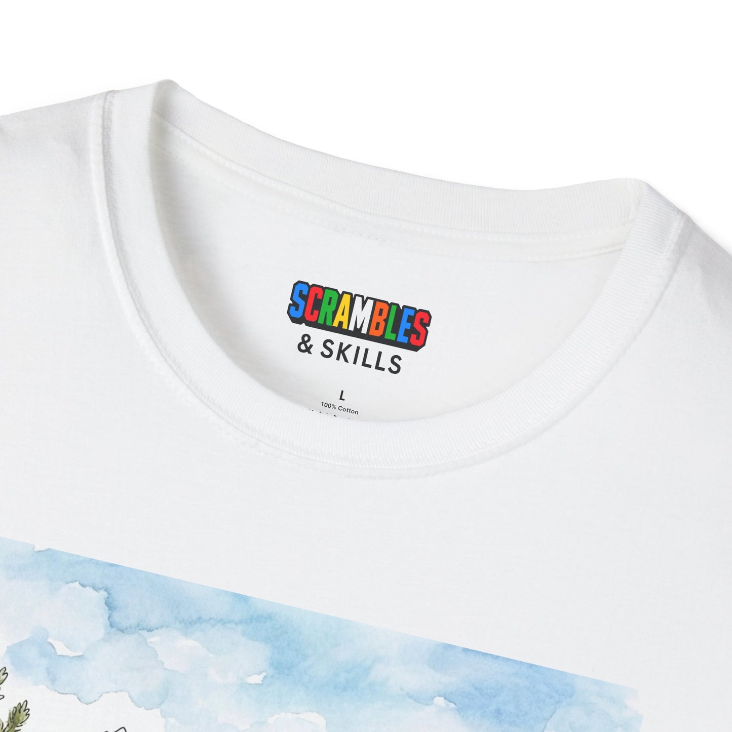 Mountain Watercolor Unisex Graphic Softstyle T-Shirt