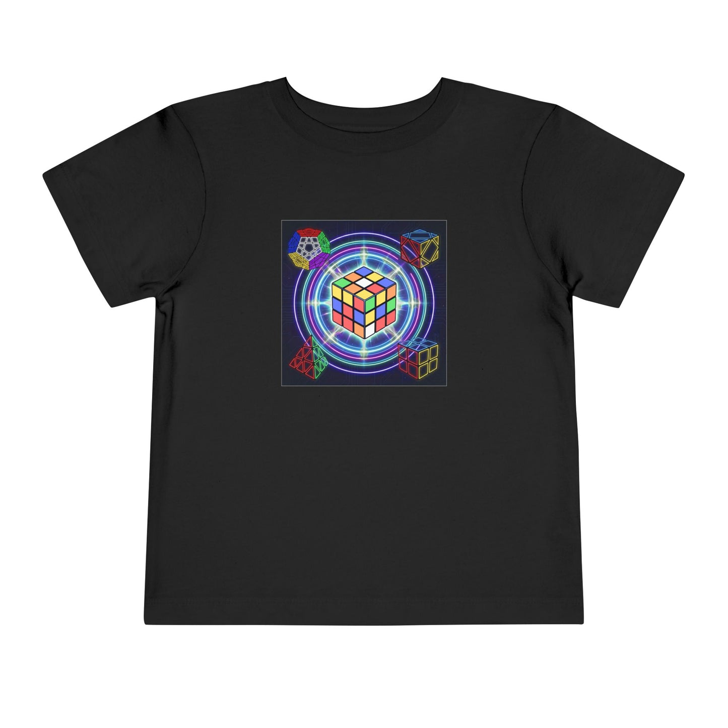 Cosmic Charge - Rubik's Cube Art  Toddler Short Sleeve T-Shirt