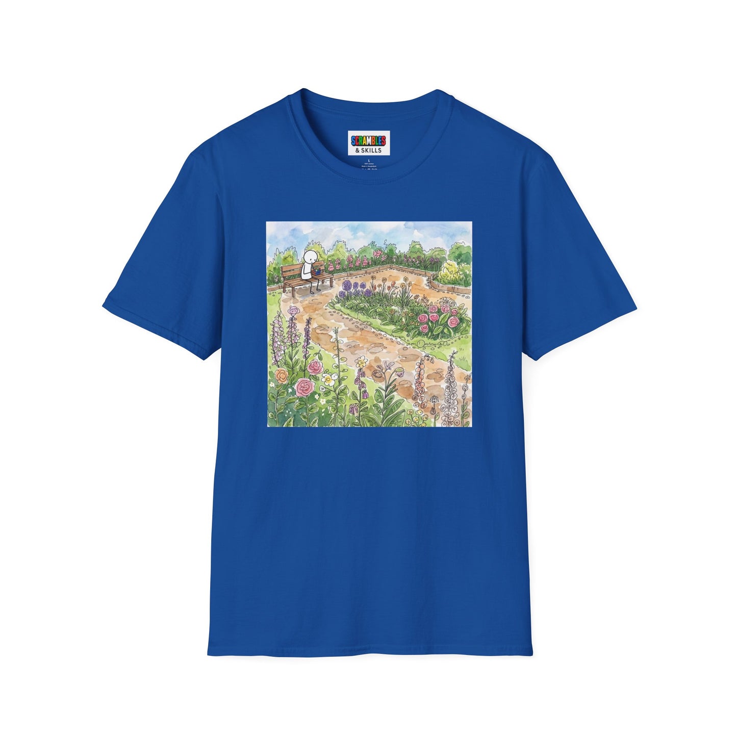 Garden Watercolor Unisex Graphic Softstyle T-Shirt