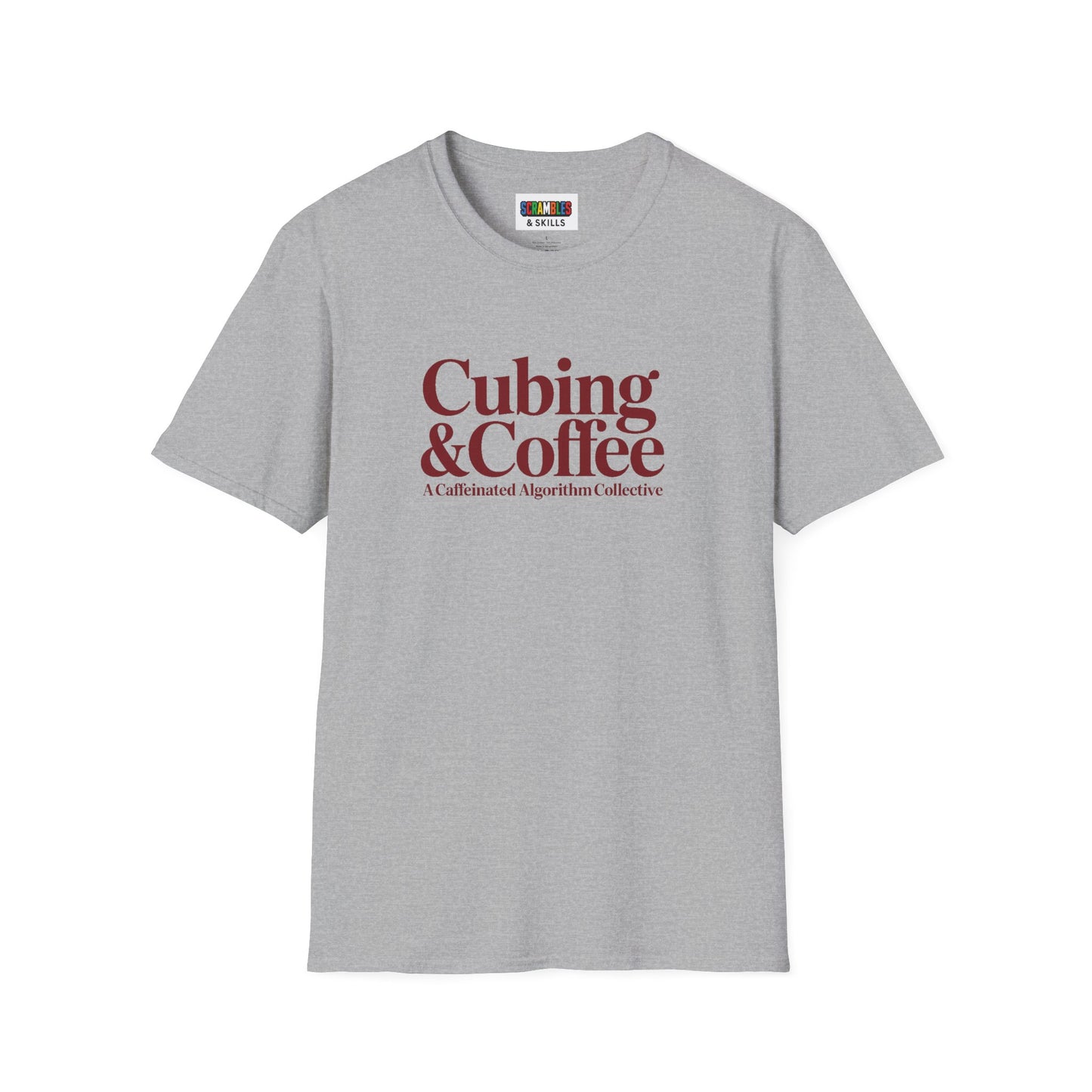 Cubing & Coffee Rubik's Cube Art Unisex Graphic Softstyle T-Shirt