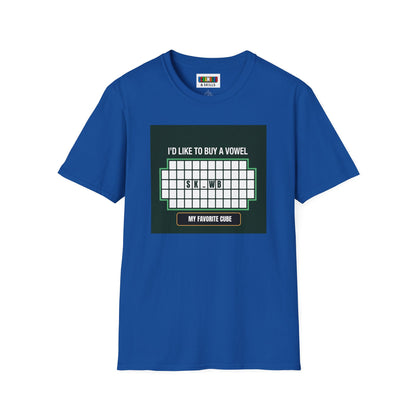 Skewb - Vowel  Unisex Graphic Softstyle T-Shirt