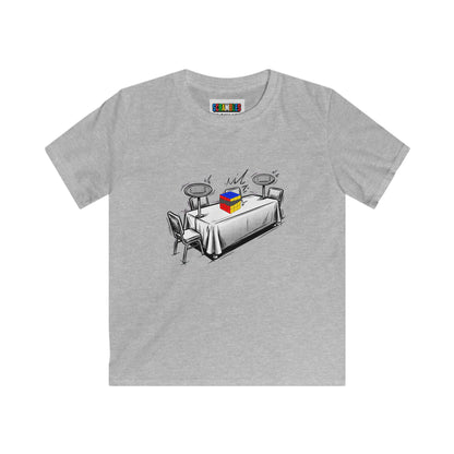 3x3 Blind Comp Day Kids - Rubik's Cube Art  Softstyle Tee