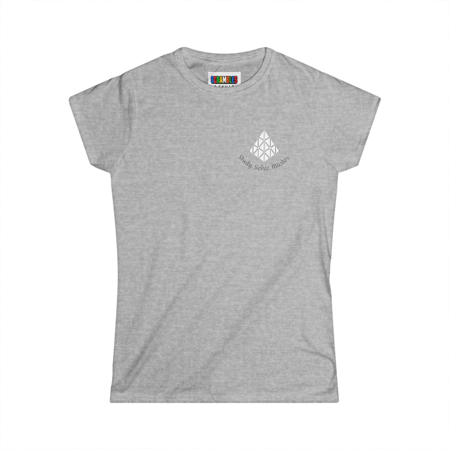 Pyraminx Doodle (Subtle) Women's Softstyle T-Shirt