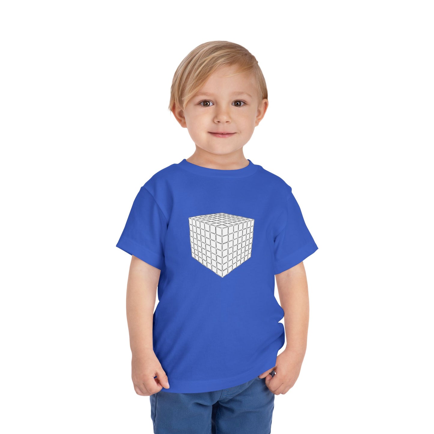7x7 Doodle  - Rubik's Cube Art Toddler Short Sleeve T-Shirt