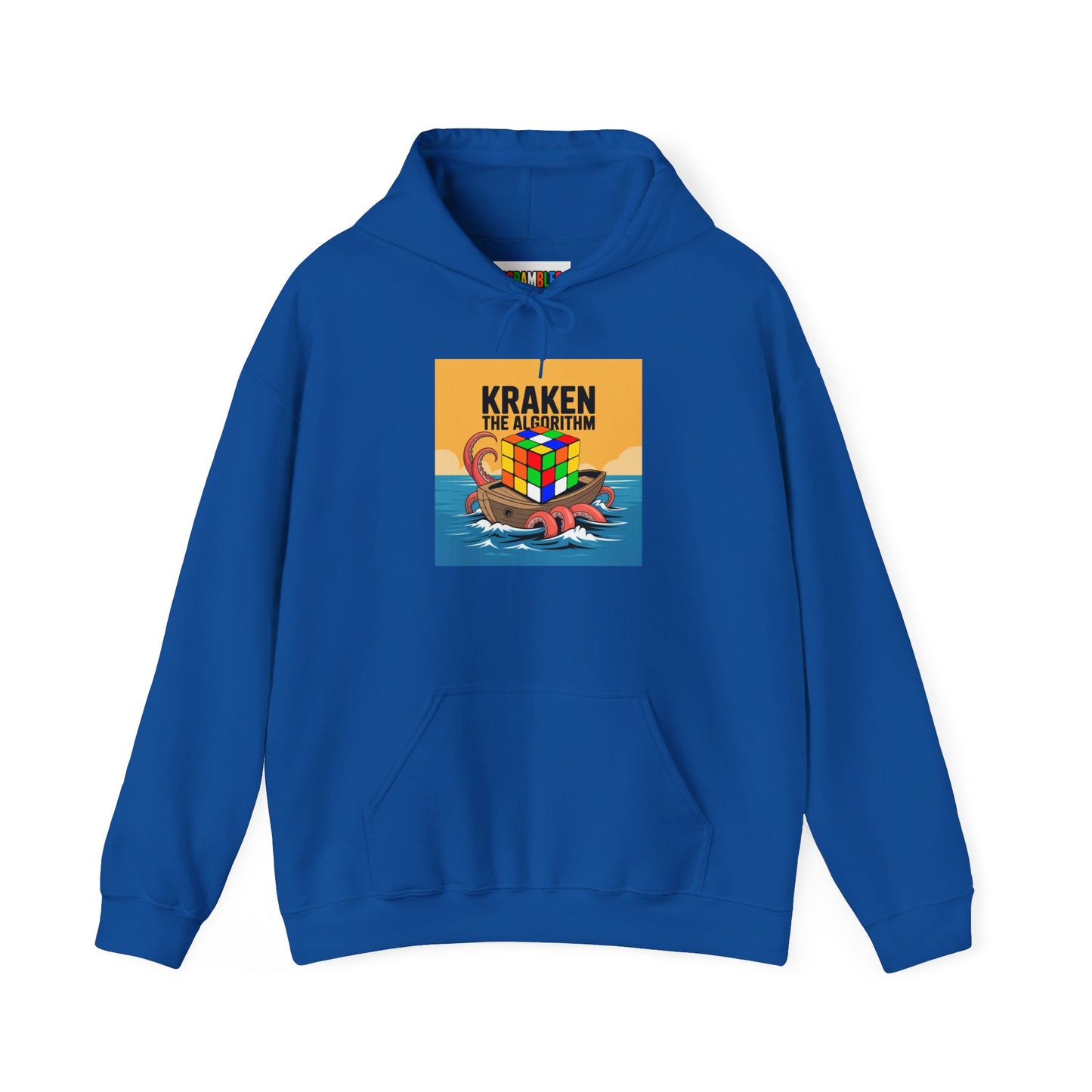 Kraken The Algorithim - Rubiks Cube Unisex Heavy Blend™ Hooded Sweatshirt