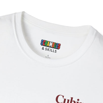 Cubing & Coffee (Subtle) Rubik's Cube Art Unisex Graphic Softstyle T-Shirt